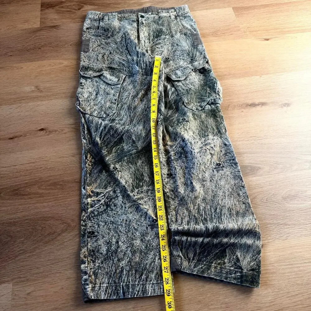 Magellan Mossy Oak Baggy Camo Cargo Pants Size M Utility Hunting Workwear